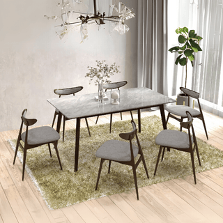 Megafurniture | Nereus Ceramic Dining Set (1+6) | Dining Set