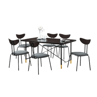 Megafurniture | Nesta Wooden Dining Set (1+6) | Dining Set