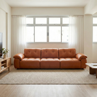 Neura Leather Adjustable Backrest Sofa