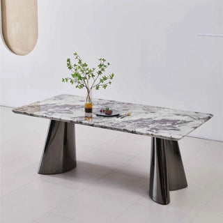 Megafurniture | Nixie Cultured Marble Dining Table (160cm/180cm/200cm) | Dining Table