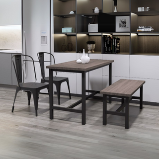 Megafurniture | Nobles Dining Set (1+2+1) | Dining Set