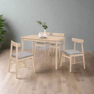 Megafurniture | Novara Wooden Dining Set (1+4) | Dining Set