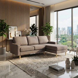 Orlinor Fabric L-Shaped Sofa by Esteller (Pet Friendly & Easy Clean)