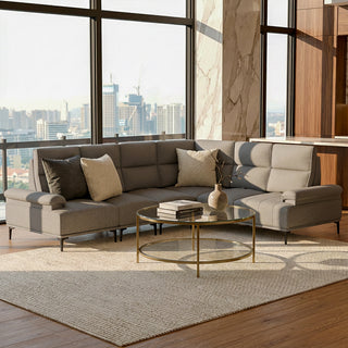 Orrian Fabric Adjustable Backrest Corner Sofa by Esteller (Pet Friendly & Easy Clean)