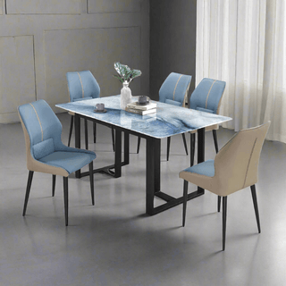 Megafurniture | Ozymandias Marble Dining Set (1+6) | Dining Set
