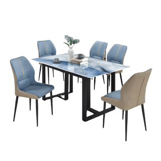 Megafurniture | Ozymandias Marble Dining Set (1+6) | Dining Set