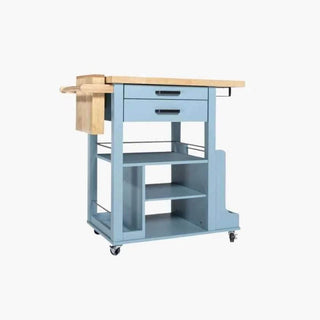 Megafurniture | Peri Light Blue Kitchen Trolley | Kitchen Trolley