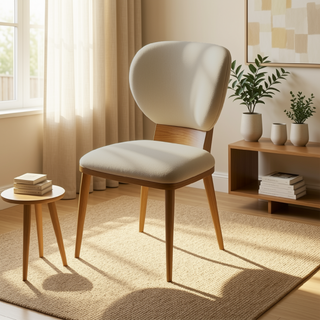 Philia Faux Leather Ash Wood Dining Chair (Pet Friendly)