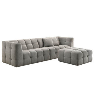 Megafurniture | Phoebe Fabric Sofa + Stool | Fabric Sofa