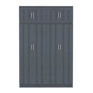 Megafurniture | Quinn 4 Door Open Wardrobe with Top | Open Door Wardrobe