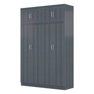 Megafurniture | Quinn 4 Door Open Wardrobe with Top | Open Door Wardrobe