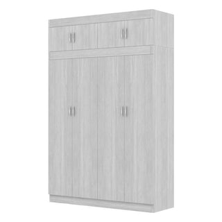 Megafurniture | Quinn 4 Door Open Wardrobe with Top | Open Door Wardrobe