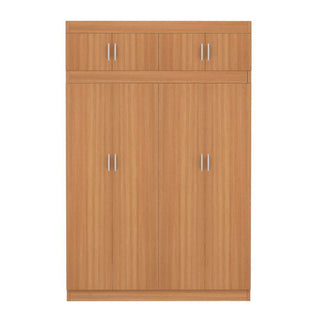 Megafurniture | Quinn 4 Door Open Wardrobe with Top | Open Door Wardrobe