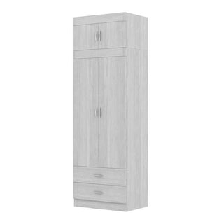 Megafurniture | Quinton 2 Door Open Wardrobe with Top | Open Door Wardrobe