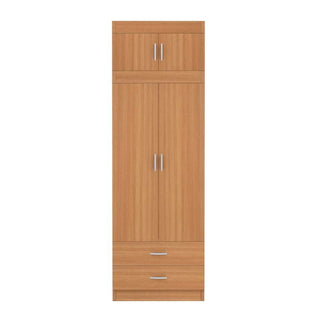 Megafurniture | Quinton 2 Door Open Wardrobe with Top | Open Door Wardrobe