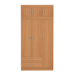 Megafurniture | Quinton 3 Door Open Wardrobe with Top | Open Door Wardrobe