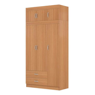 Megafurniture | Quinton 3 Door Open Wardrobe with Top | Open Door Wardrobe