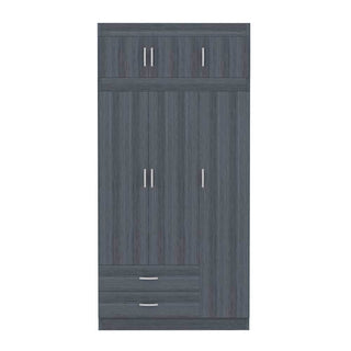 Megafurniture | Quinton 3 Door Open Wardrobe with Top | Open Door Wardrobe