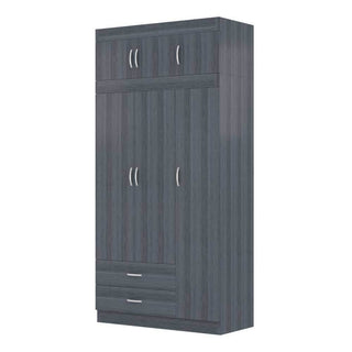 Megafurniture | Quinton 3 Door Open Wardrobe with Top | Open Door Wardrobe