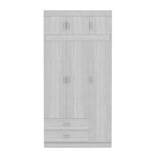 Megafurniture | Quinton 3 Door Open Wardrobe with Top | Open Door Wardrobe