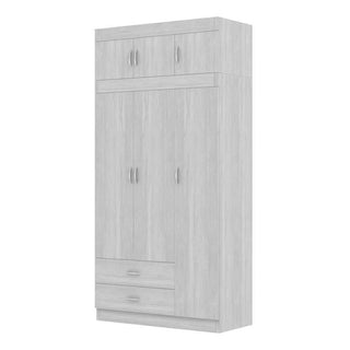 Megafurniture | Quinton 3 Door Open Wardrobe with Top | Open Door Wardrobe