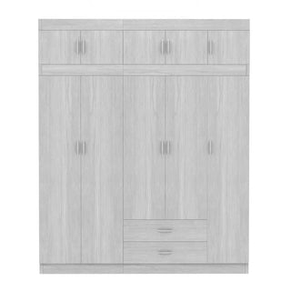 Megafurniture | Quinton 5 Door Open Wardrobe with Top | Open Door Wardrobe
