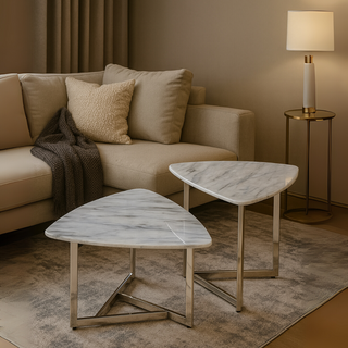 Arwen Cultured Marble Nesting Coffee Table