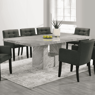 Megafurniture | Rizie Marble Dining Set (1+8) | Dining Set