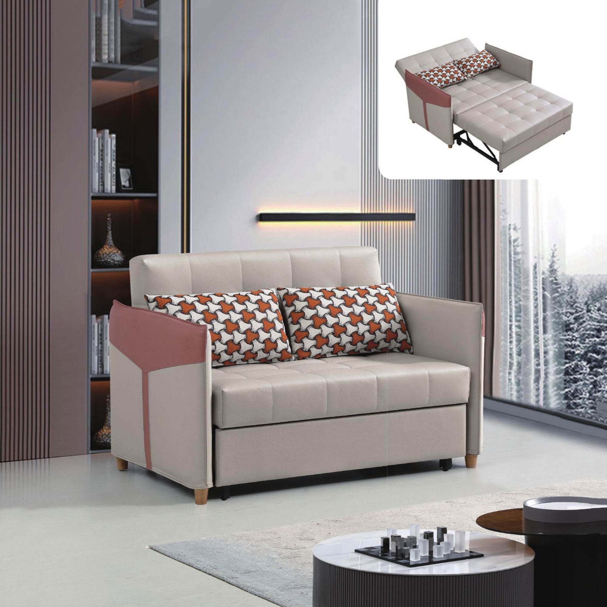 Rolite Leathaire Sofa Bed (130cm, 150cm) – Megafurniture
