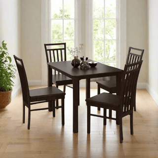 Megafurniture | Ruelle III Wooden Dining Set (1+4) | Dining Set