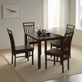 Megafurniture | Ruelle III Wooden Dining Set (1+4) | Dining Set