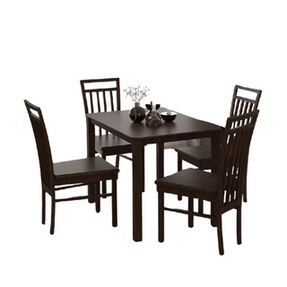 Megafurniture | Ruelle III Wooden Dining Set (1+4) | Dining Set
