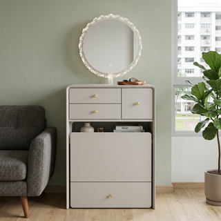 Corvina Dressing Table with Mirror