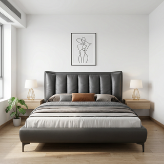 Pixie Leather Bed Frame