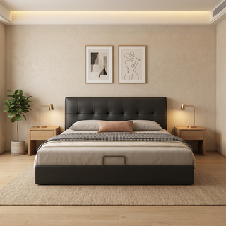 Florence Genuine Leather Bed Frame