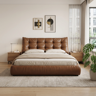 Volen Leather Bed Frame