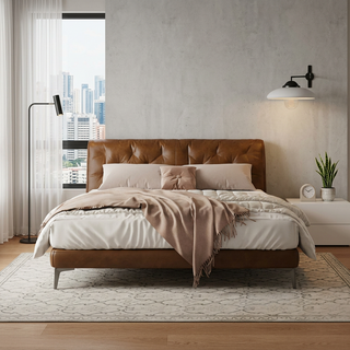 Marlou Leather Bed Frame