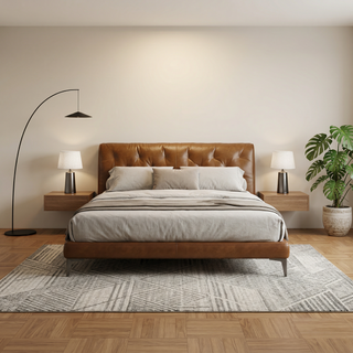 Renzo Leather Bed Frame
