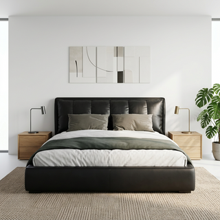 Zayden Leather Bed Frame