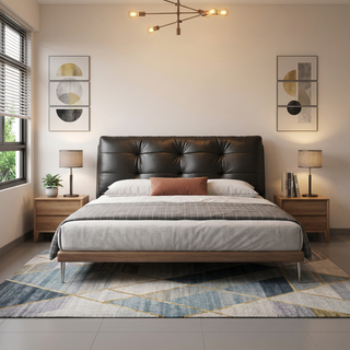 Restivo Leather Bed Frame