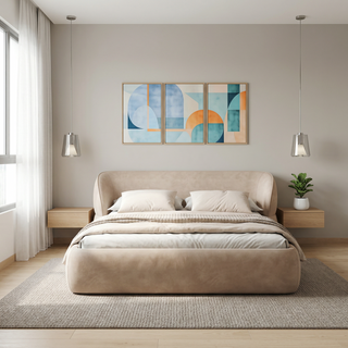 Nuvella Leather Bed Frame