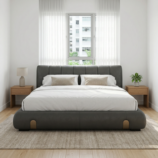 Zenora Leather Bed Frame