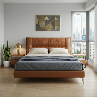 Elvora Leather Bed Frame