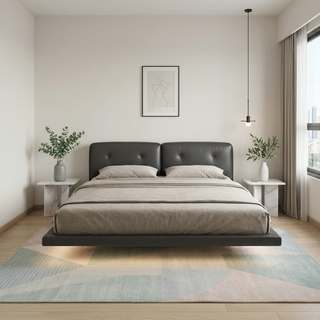 Rovena Leather Bed Frame