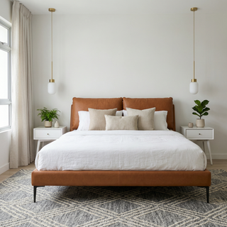 Zorella Leather Bed Frame