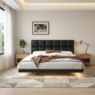 Zenira Leather Bed Frame