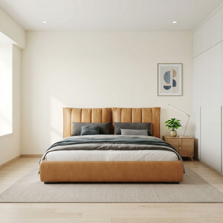 Verelle Leather Bed Frame