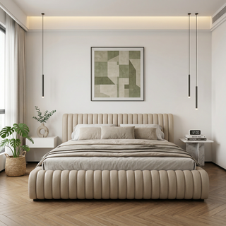 Calvera Leather Bed Frame