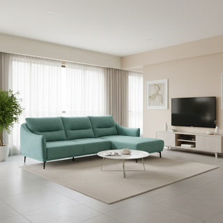 Corlan Fabric L-Shaped Sofa by Esteller (Pet Friendly & Easy Clean)