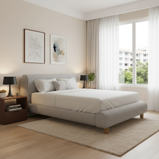 Zento Fabric Bed Frame by Esteller (Pet Friendly & Easy Clean)